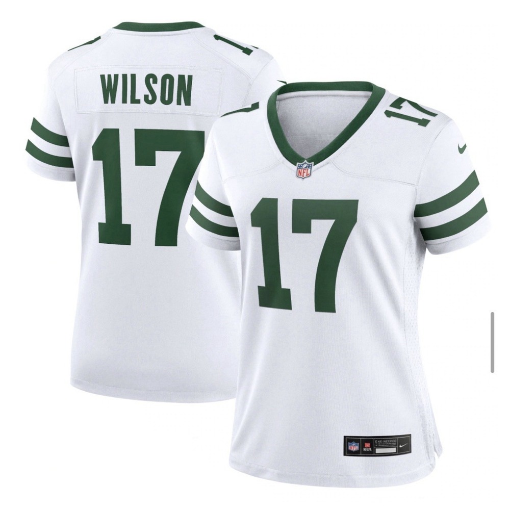 Garrett Wilson New York Jets Nike XL Women's Game Jersey Legacy White 17 NWT